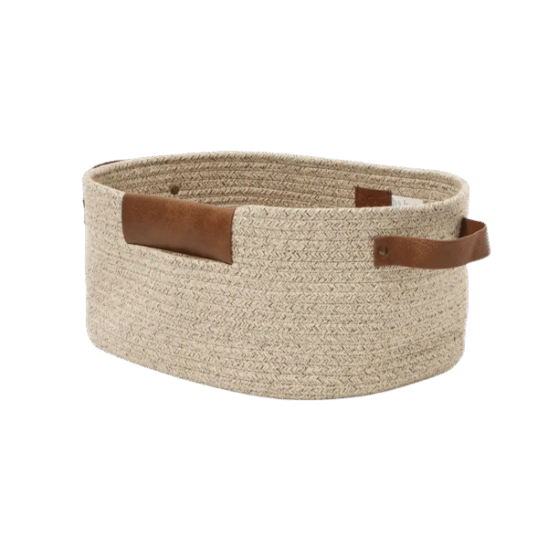 Woven Storage Basket - Khaki