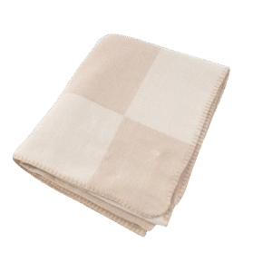 Checkered Blanket - Beige