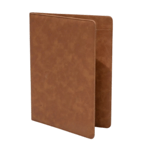 Faux Leather Folder - Brown